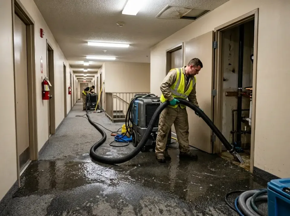 multi-unit-apartment-hallway-f-005 — frequently asked questions, Emergency Burst Pipe Water Extraction & Removal in Lake Els…
